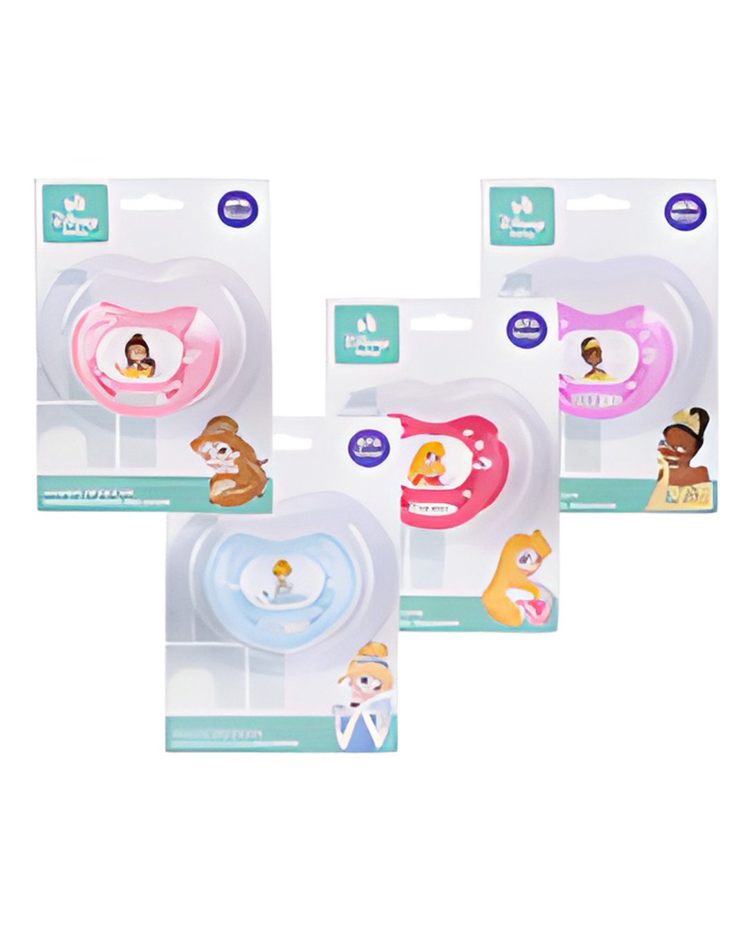 PACIFIER,1pc DIS PRINCESS 4ASS