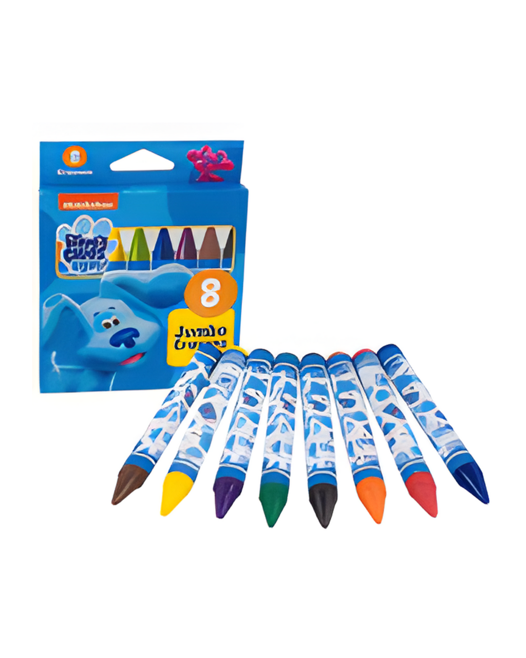 CRAYONS,8ct JUMBO BLUE'S CLUES