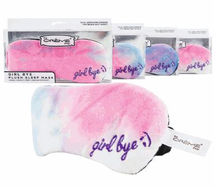 Plush Tie-Dye Sleep Mask – Soft Comfortable Eye Cover for Restful Sleep