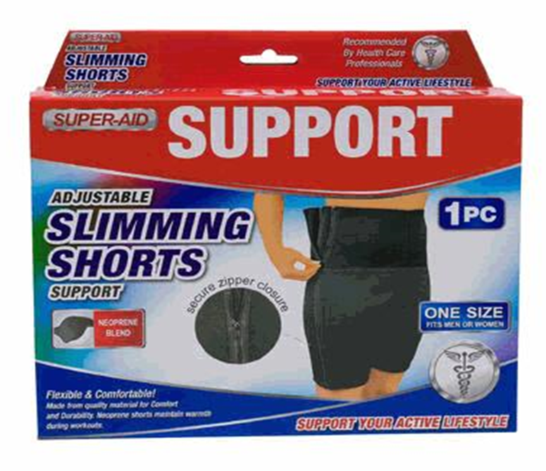 Adjustable Black Slimming Shorts – Body Shaping Compression Wear