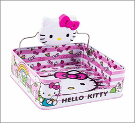 Napkin Dispenser 6.5"L – Pink Hello Kitty Design