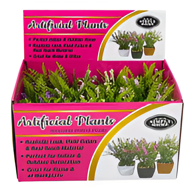 Realistic Decorative Greenery Artificial Lavender Plant 6-Inch