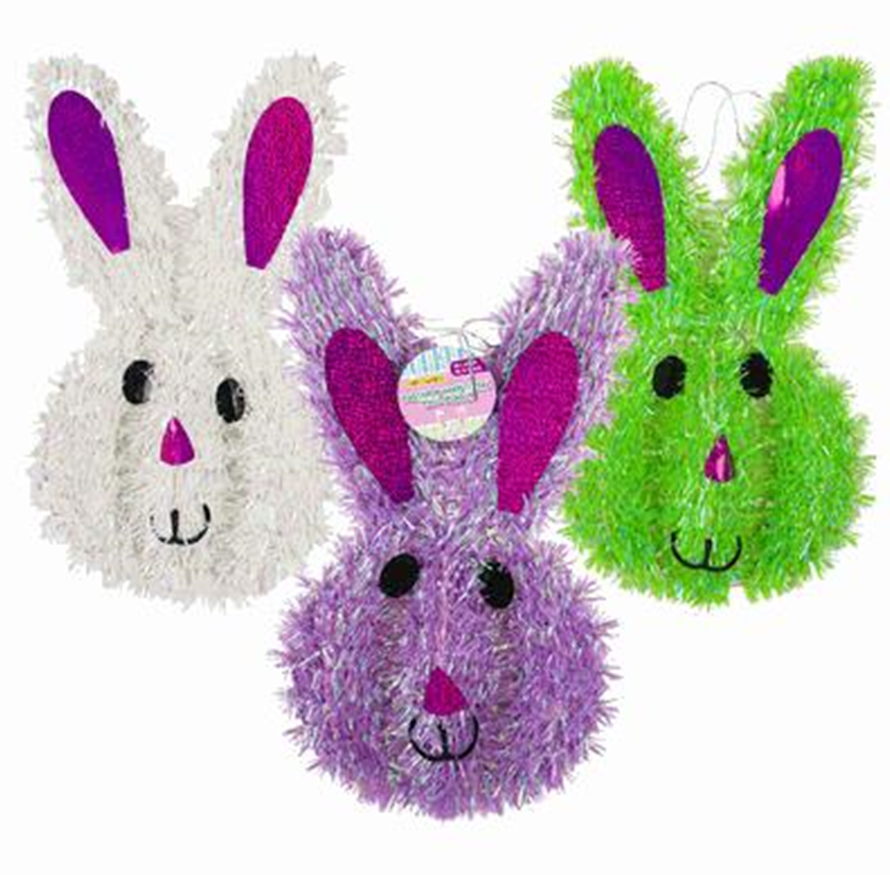 Easter Bunny Wall Plaque Decor 8" – Cute Springtime Accent