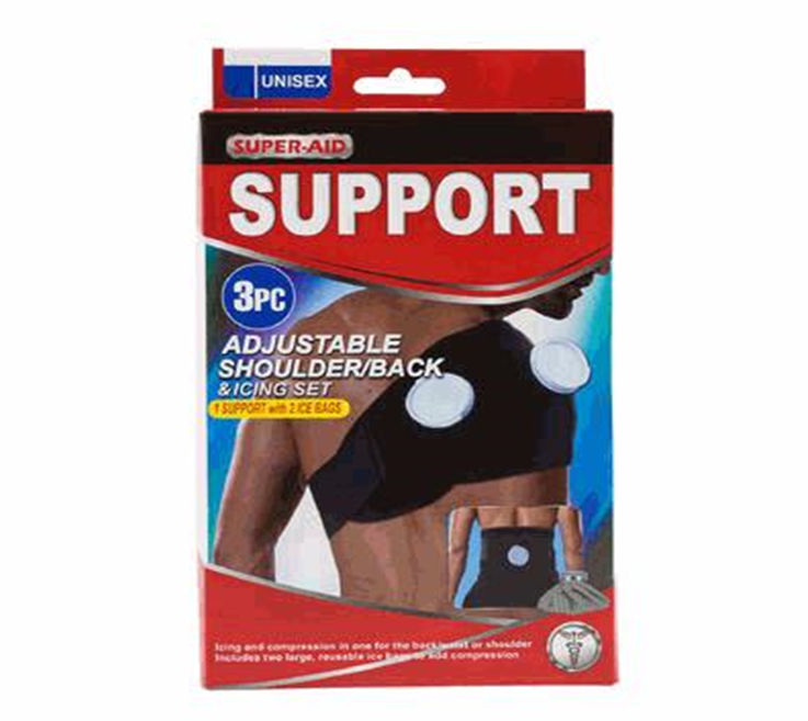 3-Piece Shoulder and Back Support Band Set – Adjustable Compression Relief