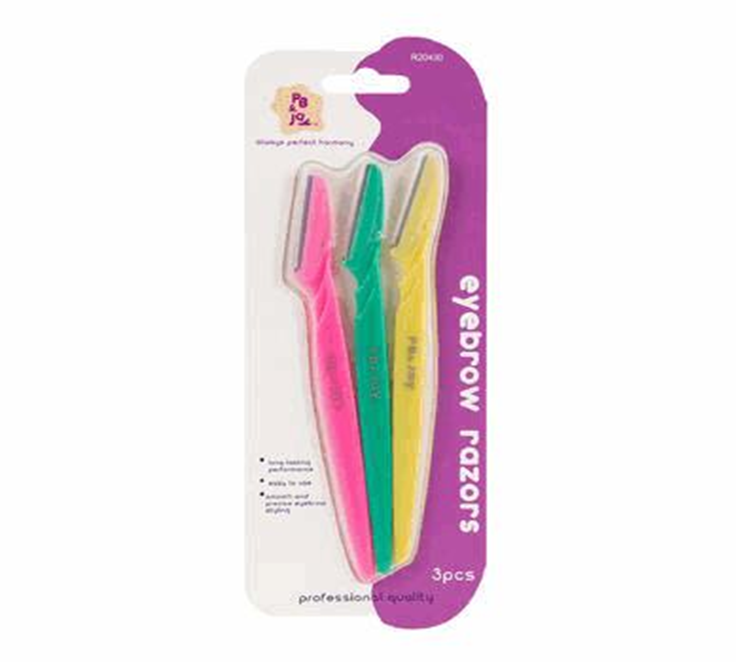 Eyebrow Razors 3pc – LaColors Assorted Colors