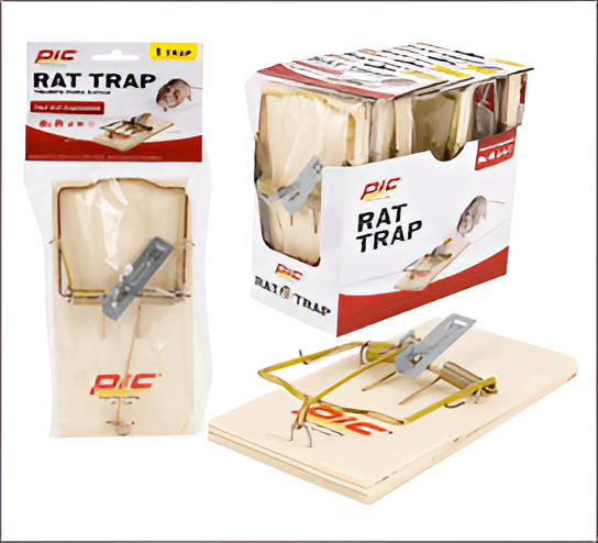 PIC Rat Trap 1 Pack – Heavy-Duty Snap Trap for Fast and Effective Rodent Control