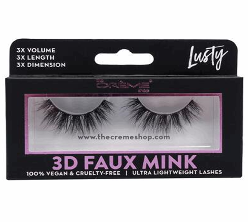 3D Faux Mink Eyelashes 1 Pair – Voluminous Dramatic False Lashes