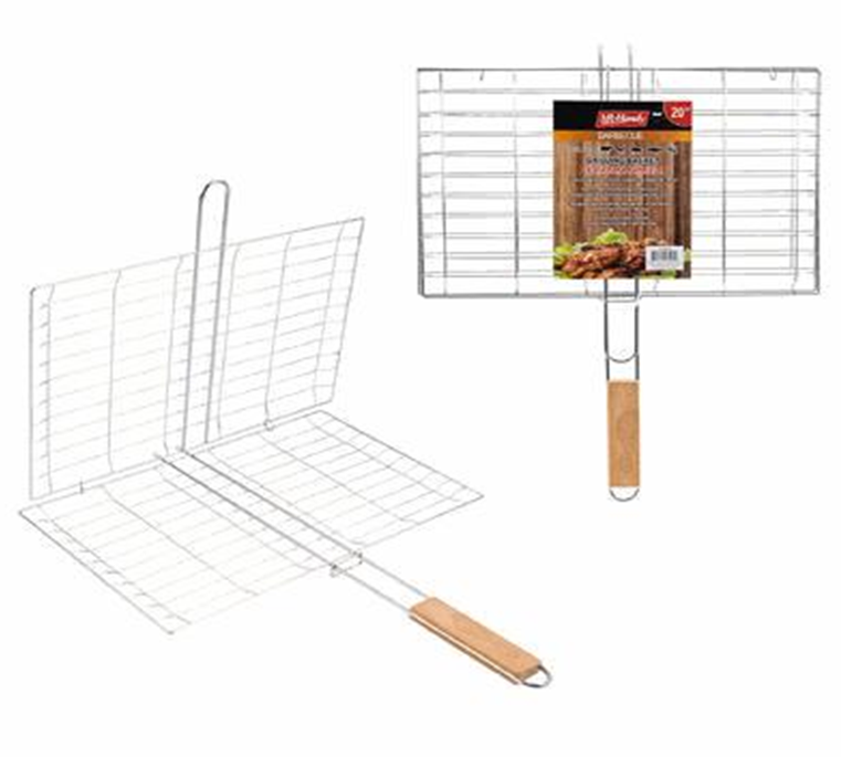 20"x16" Square Stainless Steel BBQ Grill Basket