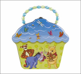 Lunch Box 7"H – Cupcake Winnie the Pooh Design
