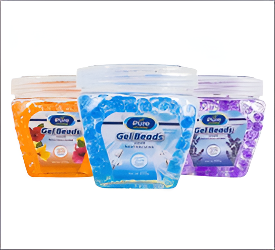 Air Freshener Beads 9oz (3 Assorted Scents) – Long-Lasting Odor Eliminator for Home & Office