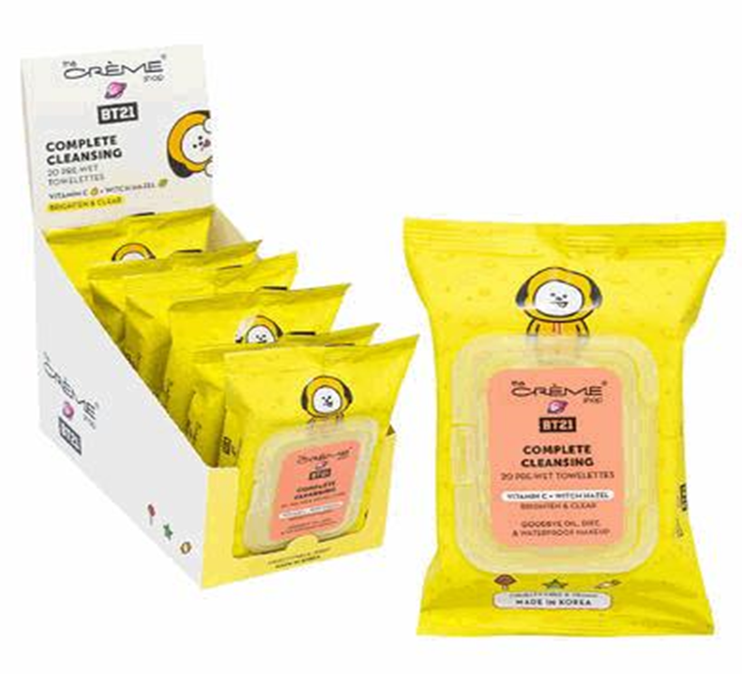 20-Pack Facial Wipes – Vitamin C & Witch Hazel for Cleansing & Refreshing