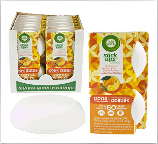 Air Wick Stick Ups 2 Pack Citrus – Long-Lasting Odor Neutralizer for Small Spaces