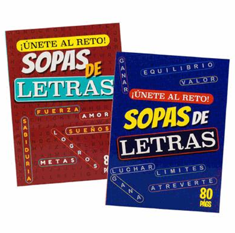 Spanish Word Search Puzzle Book – 80 Pages Sopas de Letras