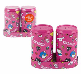 Salt & Pepper Shaker Set – 4" Hello Kitty & Friends