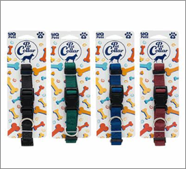 Pet Collar, Small – 4 Assorted Colors