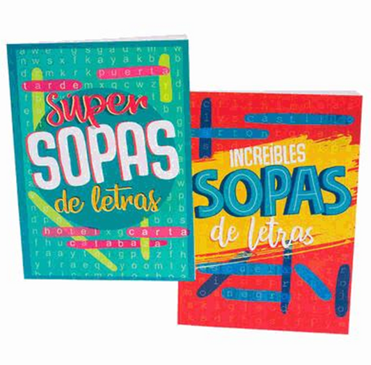Spanish Find a Word Puzzle Book – 80 Pages, 2 Assorted Editions