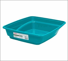Large Litter Box – Teal (Sterilite)