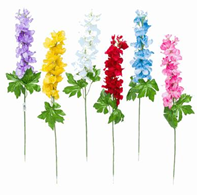 Artificial Delphinium Spray x1 – Realistic Faux Flower Stem for Home and Event Décor