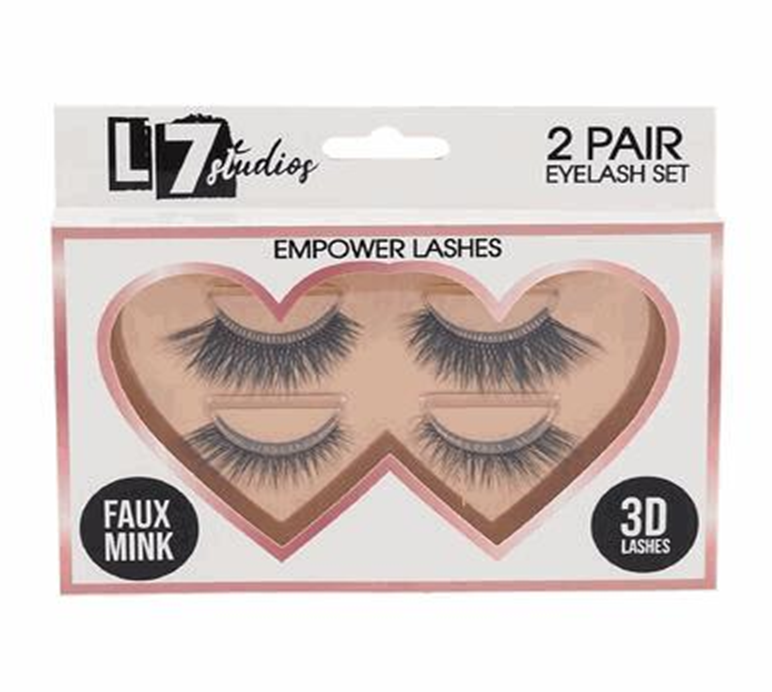 2-Pair Black False Eyelashes