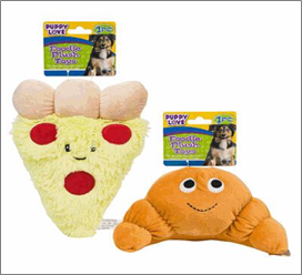 8" Pet Plush Toy – Croissant/Piz