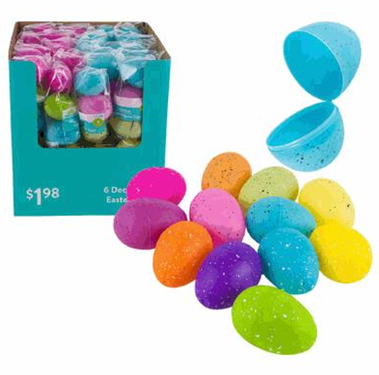 Easter Eggs 6pc – 1.3" Speckled Mini Eggs