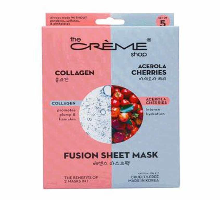 5-Piece Collagen & Acerola Facial Mask Set – Hydrating & Rejuvenating