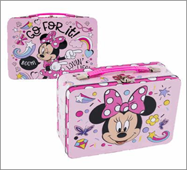 Lunch Box XL – Embossed Minnie Mouse Design