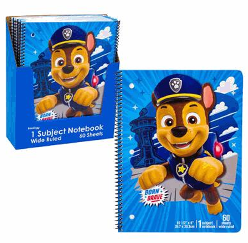 PAW Patrol Themed Notebook – 60 Sheets Spiral