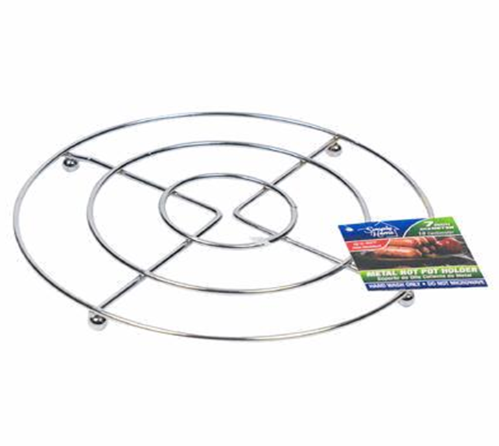 7" Metal Pot Holder with Ball Feet – Heat Resistant Trivet