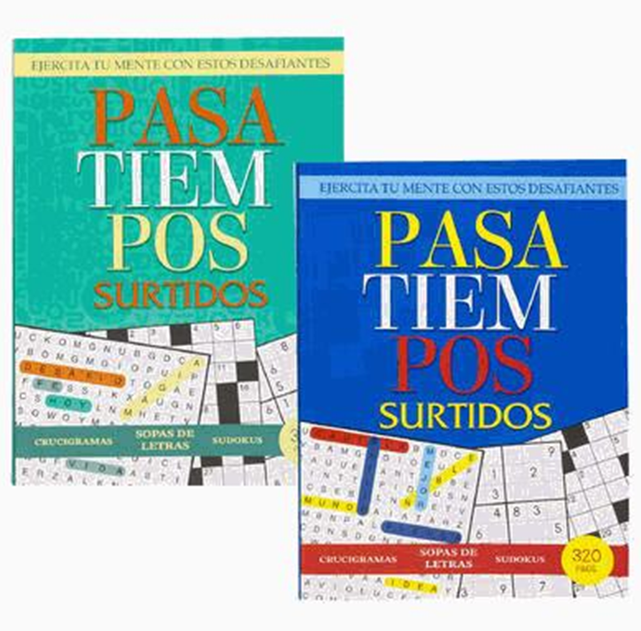 Spanish Puzzle Book – 320 Pages Pasa Tiempos