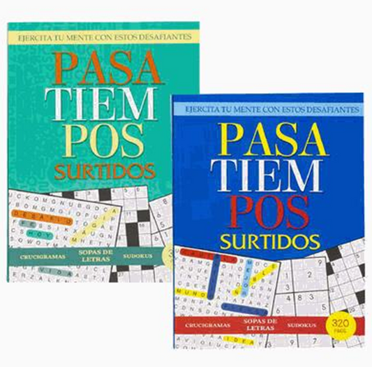 Spanish Puzzle Book – 320 Pages Pasa Tiempos