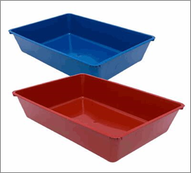 Cat Litter Pan, Large – 2 Assorted Colors