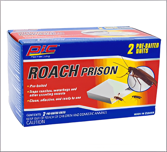 Roach Prison Glue Traps 2 Pack – Ready-to-Use Cockroach Sticky Traps for Indoor Pest Control