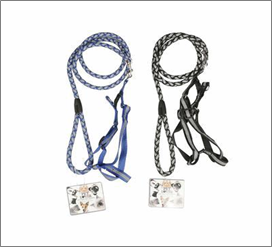47" Leash with Chest & Back Collar – 2 Assorted
