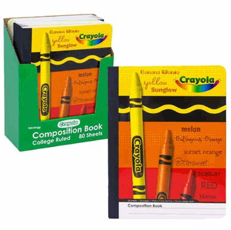 Crayola Themed Composition Notebook – 80 Sheets