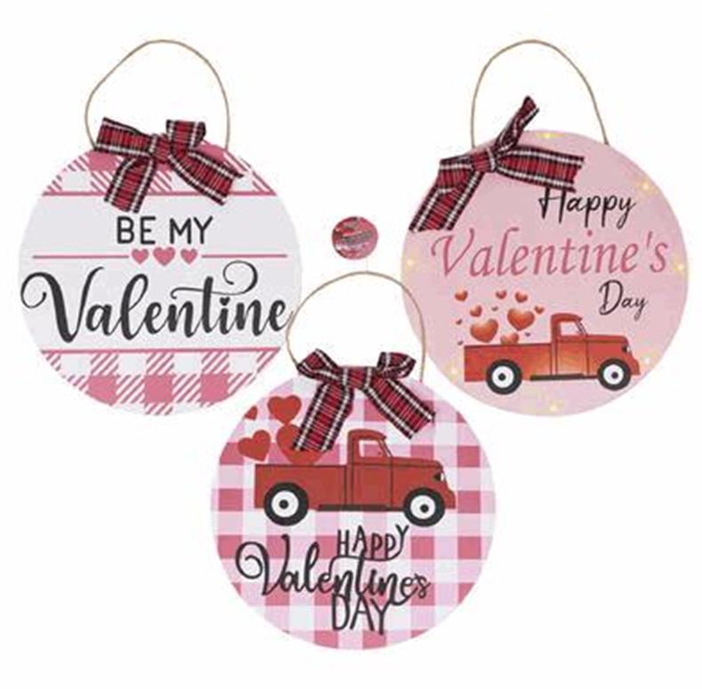 12" Round Valentine Hanging Décor