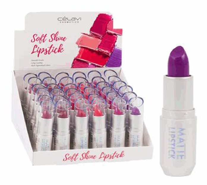 Shine Lipstick – 6 Assorted Colors LaColors