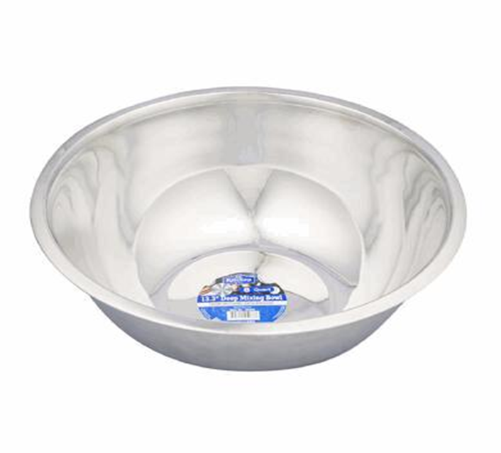 8 QT Stainless Steel Mixing Bowl 13.3" – Large Durable Kitchen Bowl