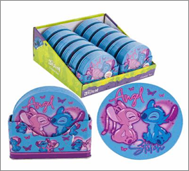 Coaster Set with Holder, 7pc 3.75"D – Round Design