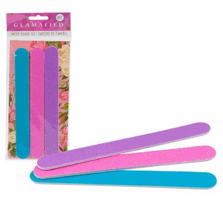 Nail File Set – 3pc Manicure Smoothing Tools