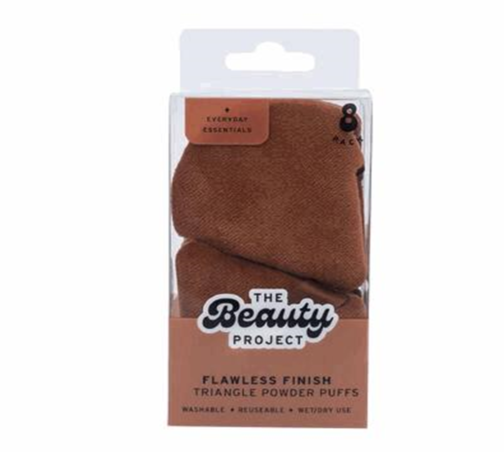 8 Piece Triangle Face Makeup Puff Set