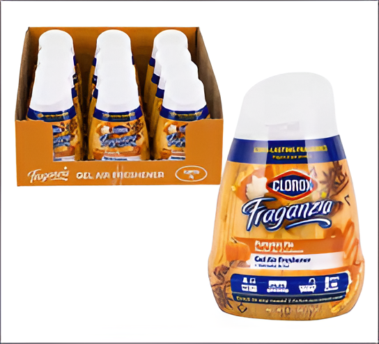Clorox Fraganzia 6oz Gel Air Freshener – Long-Lasting Odor Eliminator for Home & Office