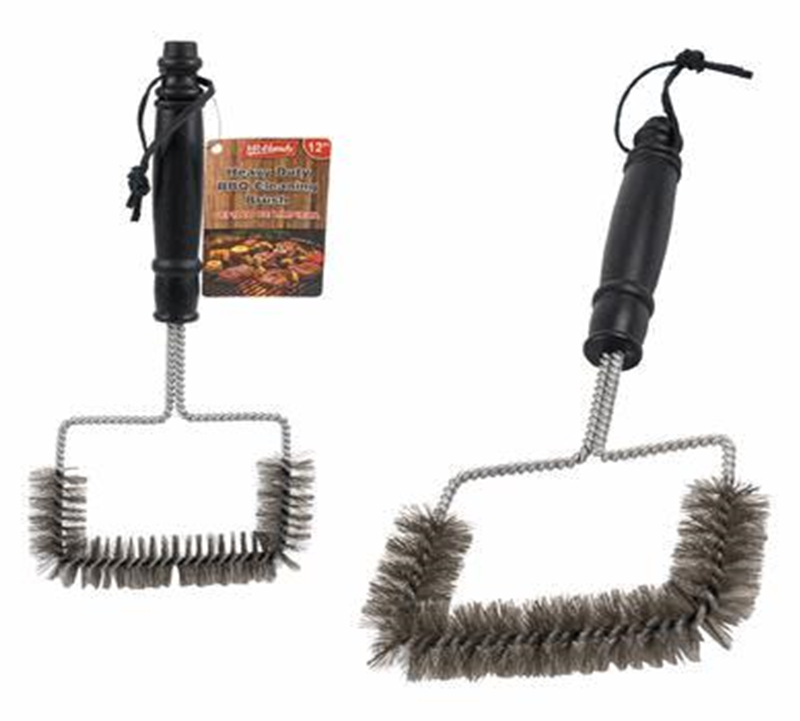 12" U-Shape Stainless Steel BBQ Grill Brush – Heavy Duty Cleaner