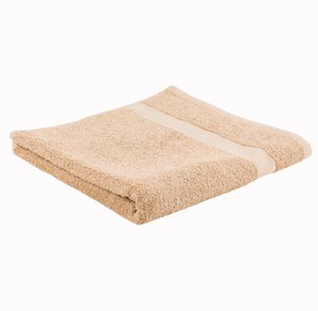 24" x 50" Beige Bath Towel – Soft Absorbent