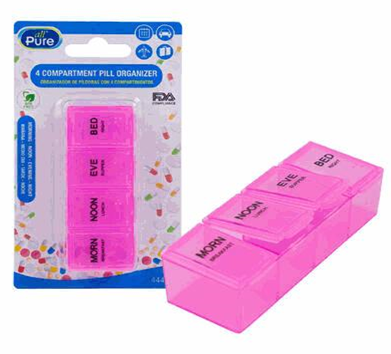8.6-Inch Pill Case Organizer – Assorted Colors