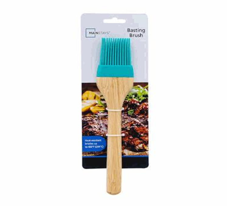 Silicone Basting Brush with Bamboo Handle – Heat Resistant Kitchen Tool