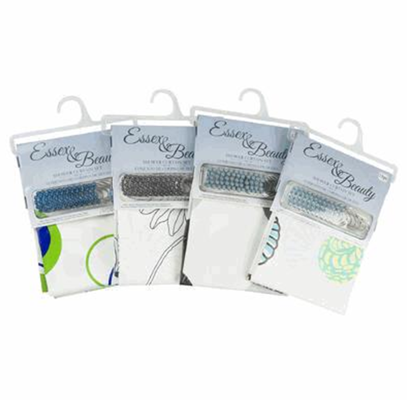 71" PEVA Shower Curtain – 0.08mm Thick, Waterproof Mold-Resistant