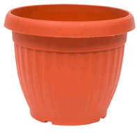 7.09" Line Ribbed Planter