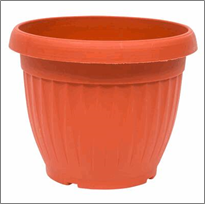 7.09" Line Ribbed Planter